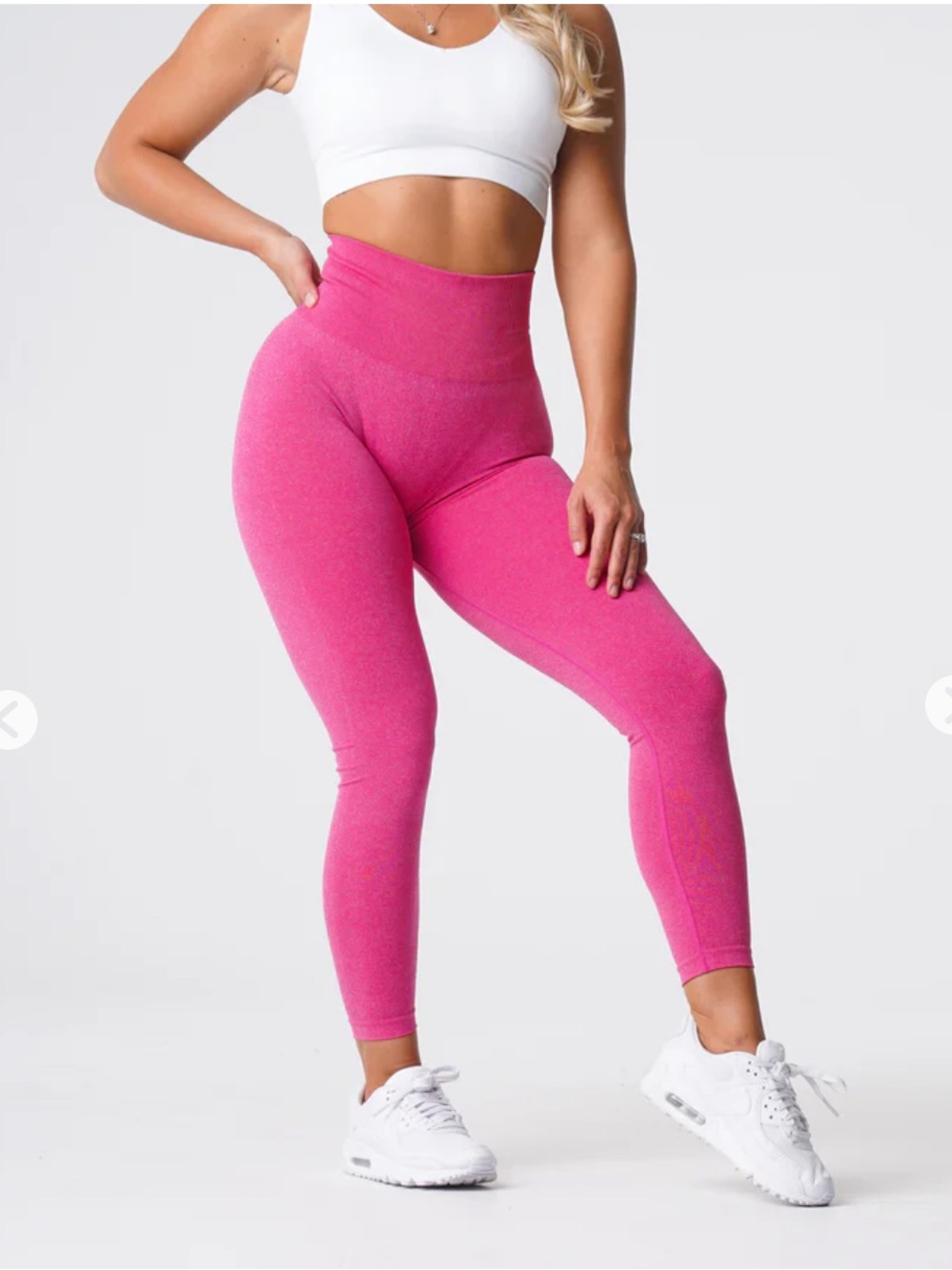 Bundle NVGTN size S Seamless Ombre High-Waist Leggings — Coral & Hot Pink - Picture 4 of 16